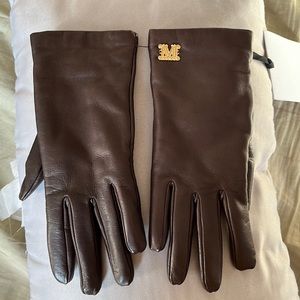 Brand new MaxMara leather gloves